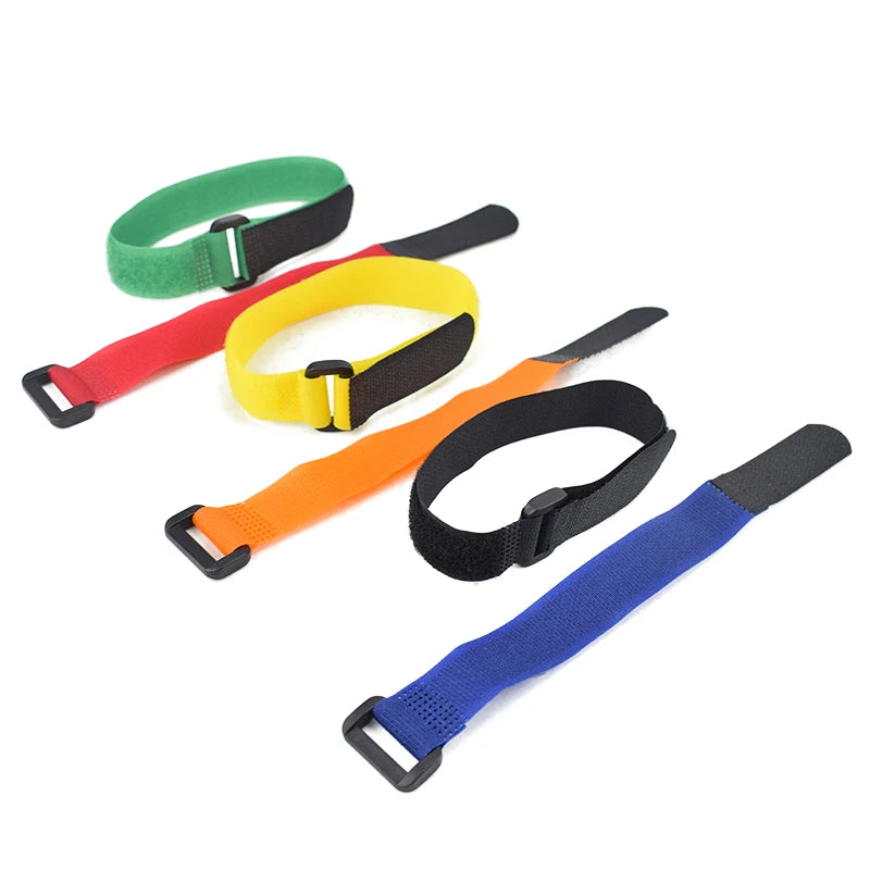 5PCS Bike Handlebar Straps Universal Nylon Tie Bands for Flashlight Gear Accessories Sticky Fastening Strap