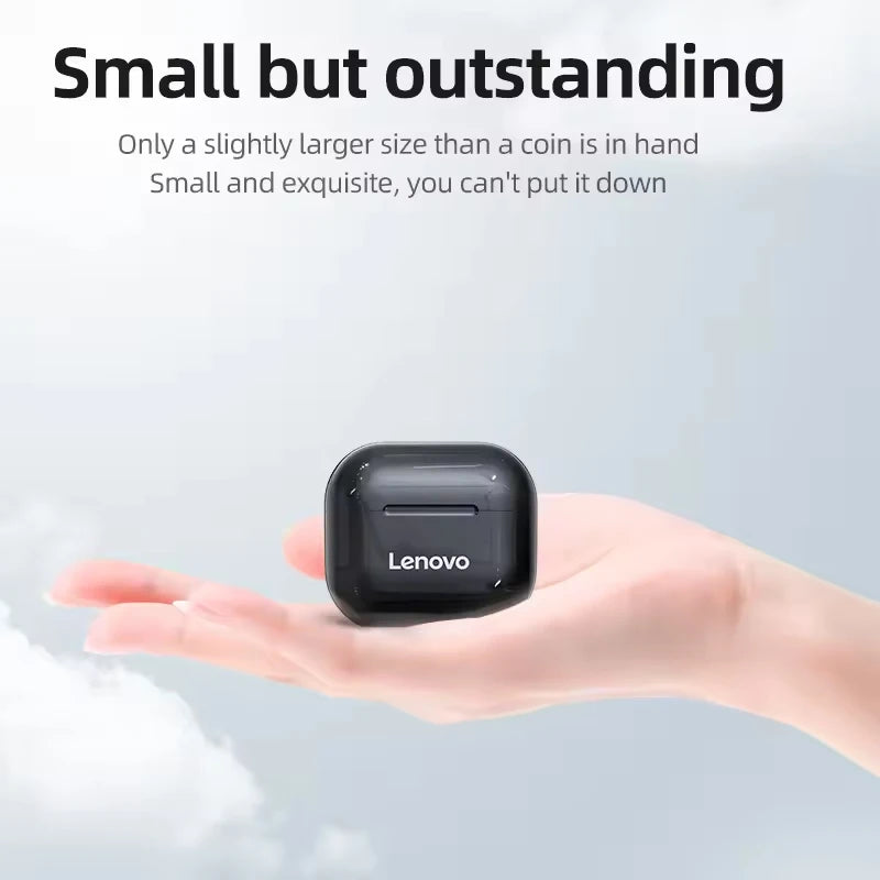 LenovoLP40 Bluetooth Earphones TWS Immersive Sound HIFI With Mic Wireless  Headphones Touch Control HD Call Game Earbuds fashion