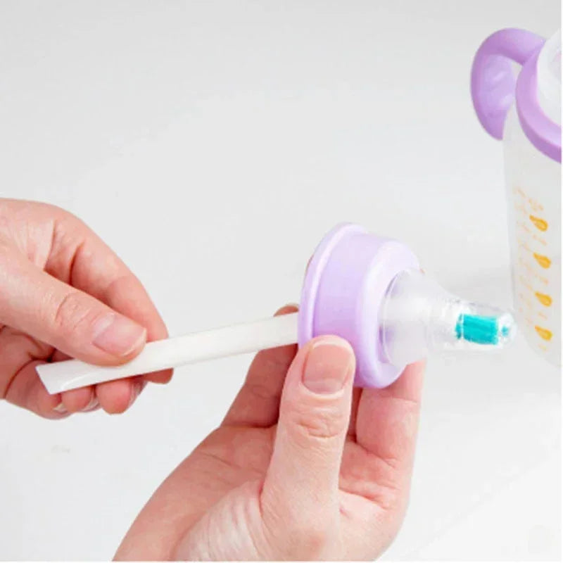 2 Pcs/Set Cleaning Narrow * Brush Long Handle Portable Gap Baby Bottle Gap Cleaning Brush Household Kitchen Tool Small Brush