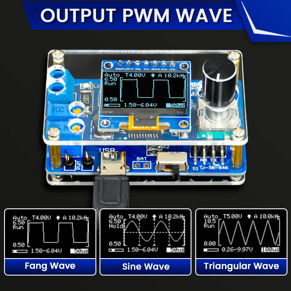DIY Mini Digital Oscilloscope Electronic Kit STC8K8A MCU with 0.96 Inch OLED DIY Soldering Project Practice Solder Assembly - Shoppiline