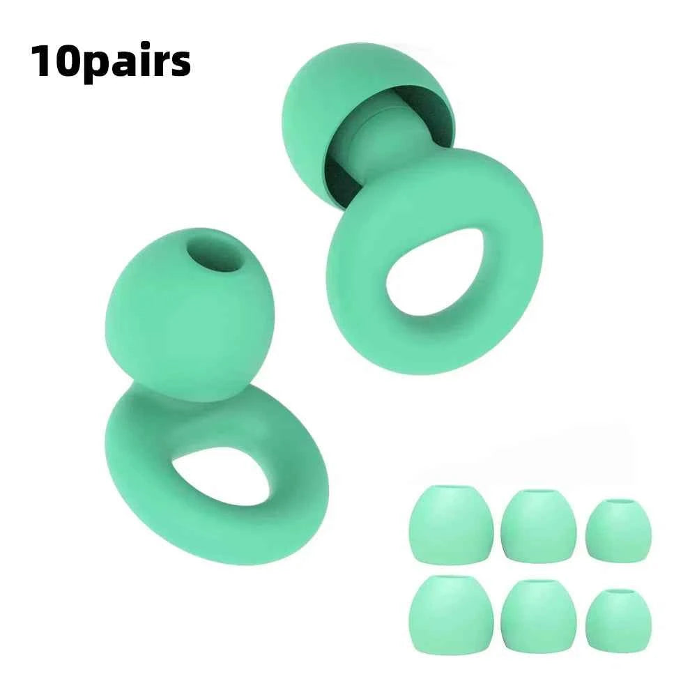 HUAK Concert Ear Plugs, High Fidelity Noise Cancelling Silicone Ear Plugs, Reusable Ear Plugs for Musicians, , Focus and Sleep