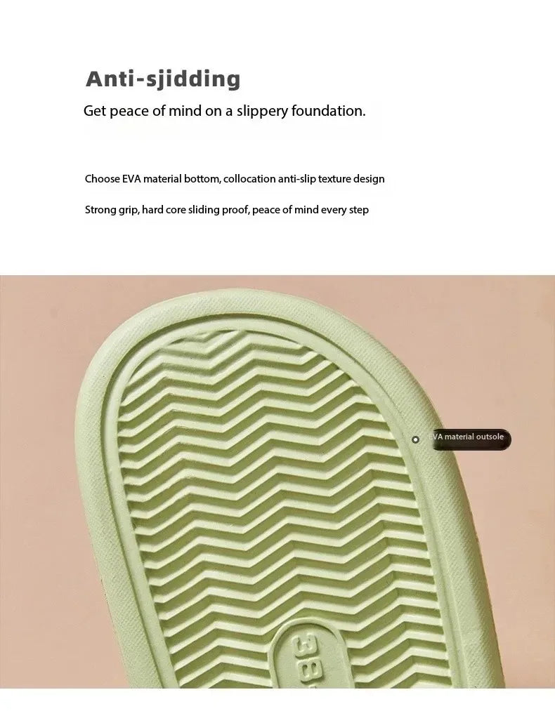 Non-Slip EVA Soft Sole Massage Shower Shoes for Men and Women, Couples, Waterproof, Home, Leisure, Bathroom Slippers, Fashion