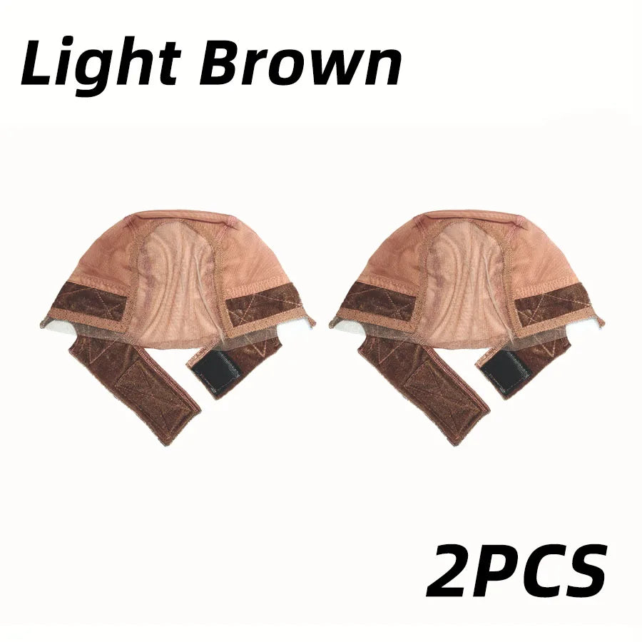 Female Headband Wig Cap Hd Lace Wig Cap For Wig Making U Part Wig Caps With Adjustable Velvet Wig Grip To Wear Wig Nude Hair Net
