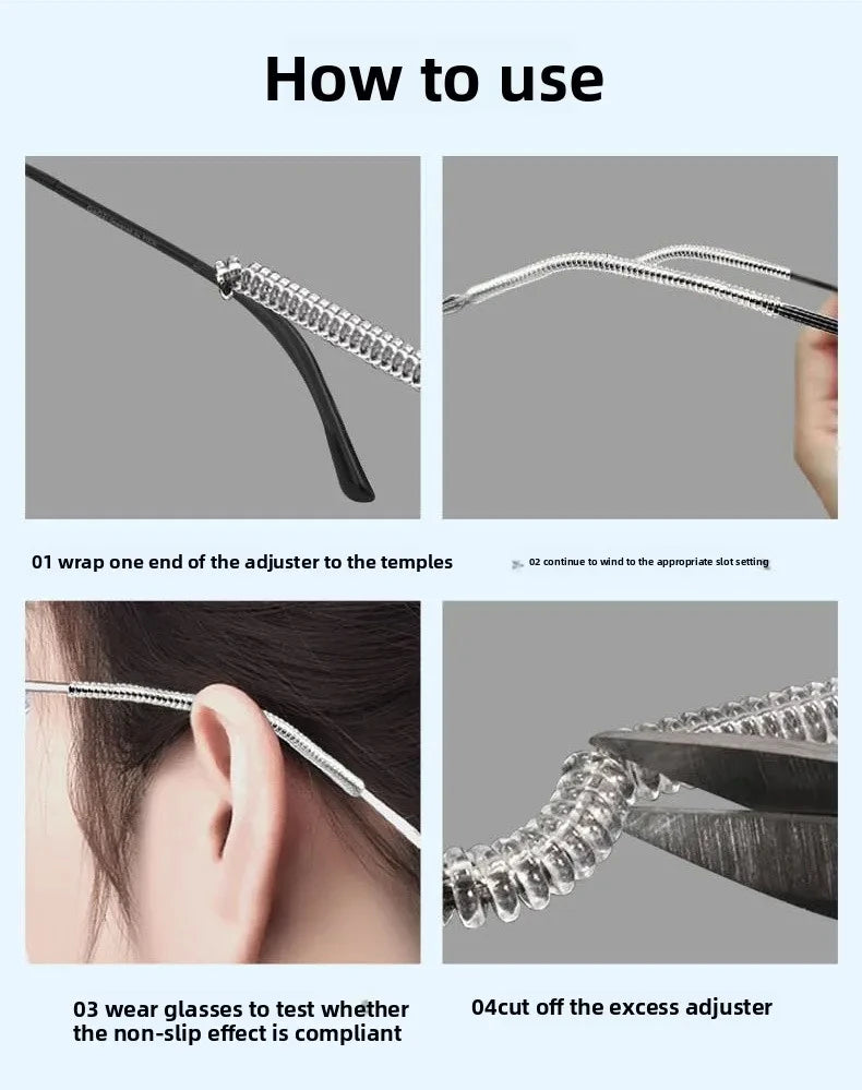 10/20/30/100pcs Anti-slip Silicone Ear Grip Glasses Eyeglasses Leg Ear Hook Stopper Bracket Fastener Accessories Temple Tip