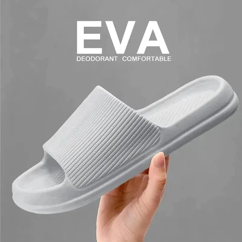 Non-Slip EVA Soft Sole Massage Shower Shoes for Men and Women, Couples, Waterproof, Home, Leisure, Bathroom Slippers, Fashion