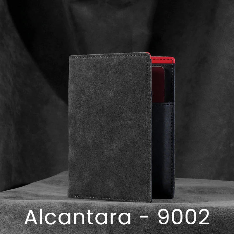 YMW ALCANTARA Passport Bag Wallet Women & Man Card Holder Bag Luxury Supercar Interior Artificial Leather Package