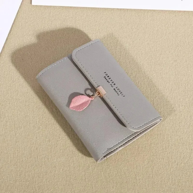 Neue koreanische Version der einfachen kleinen Geldbörse, dreifach faltbar, Münzfach, Geldscheinklammer, Münztasche, Cross-Border Kurzdamen-Geldbörse