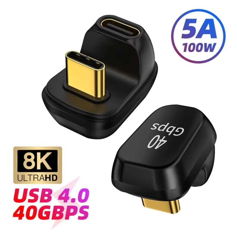 TYPE C Connector 4K OTG Plug 100W 40Gbps Data Transfer Ultra Fast Charging USB C USB3.1 Support 8K Adapter Extension
