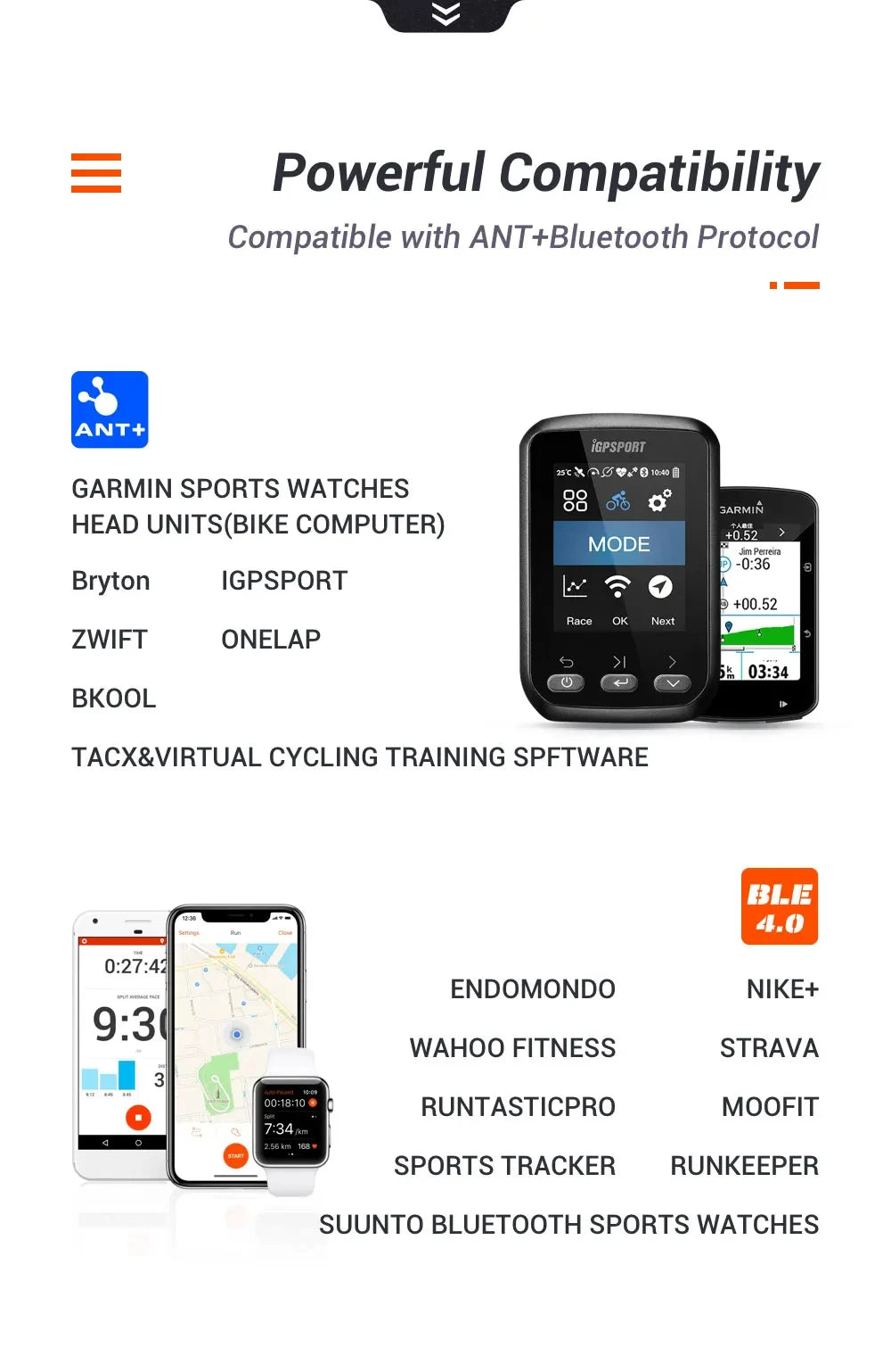 MAGENE Computer Speedometer ANT+ Speed And Cadence Dual Sensor Bike Speed And Cadence Ant+ Suitable For GARMIN IGPSPORT Bryton