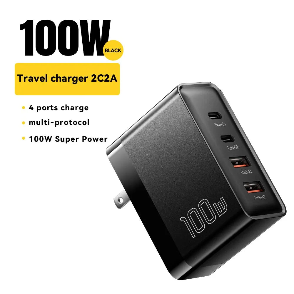 Essager 100W GaN USB Type C Caricabatterie PD QC Quick Charge 4.0 3.0 Type C Ricarica Rapida Per iPhone 14 13 12 Xiaomi Macbook - Shoppiline