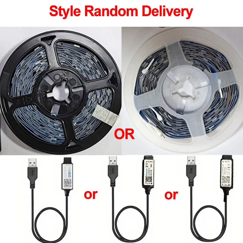 5V LED-Streifen USB RGB 5050 LED-Lichtband Musik-Synchronisation App-Steuerung Luces Led Flexible Lampe für Raumdekoration TV-Hintergrundbeleuchtung