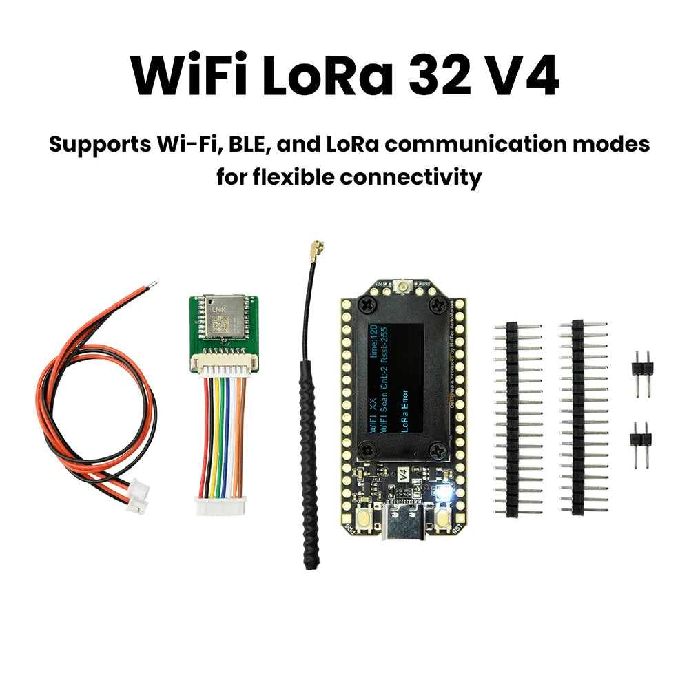 Heltec WiFi LoRa 32 V4 ESP32 SX1262 GPS 0.96 inch OLED Solar Powered Dev-Board WiFi BLE Low Power Type C For Arduino IoT - Shoppiline