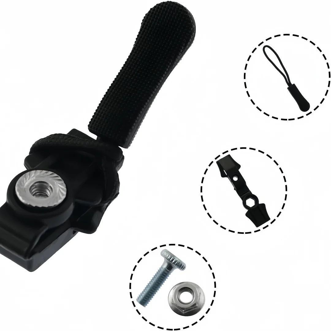 6/3pc Universal Zipper Lock Head Quick Installation Detachable Zipper Head for Jackets Luggage Bags Replacing Slider Lock Repair