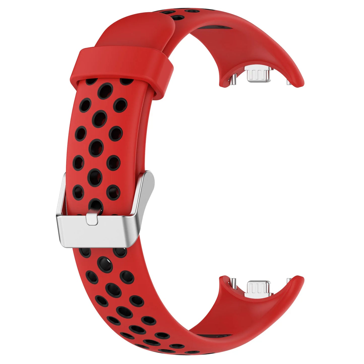 Für Xiaomi Band 8 9 Silikonarmband, zweifarbiges, atmungsaktives Smartwatch-Armband, Ersatzarmband für Xiaomi MiBand 8 9