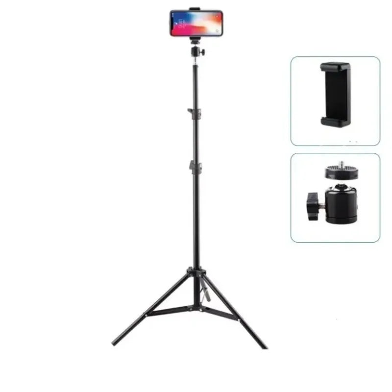 Foldable 56cm-160cm Extendable Mobile phone live support photo tripod multi-functional video recording selfie landing tripod - Shoppiline