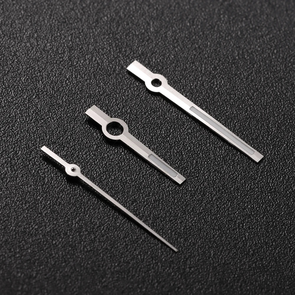 Modified Watch Hands Green Luminous Logbook Needle Silver Gold Rose Watch Accessories for NH35/NH36/4R/7S Movement