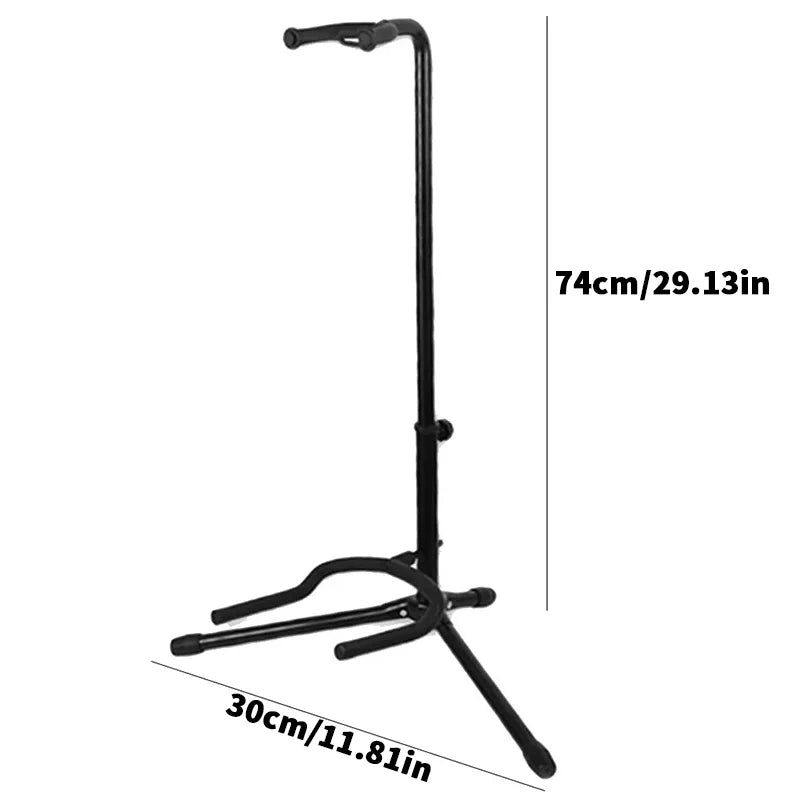 Adjustable Universal Guitar Stand - Foldable ABS/Silicpne Type A Iron Stool-style Guitar Stand Portable Folding Stand Carry