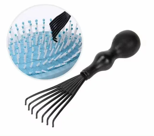2Pcs Professional Detangling Hair Brush & Comb Set Hollow Out Anti-static Scalp Massage Hairbrush for Wet Dry Hair Styling