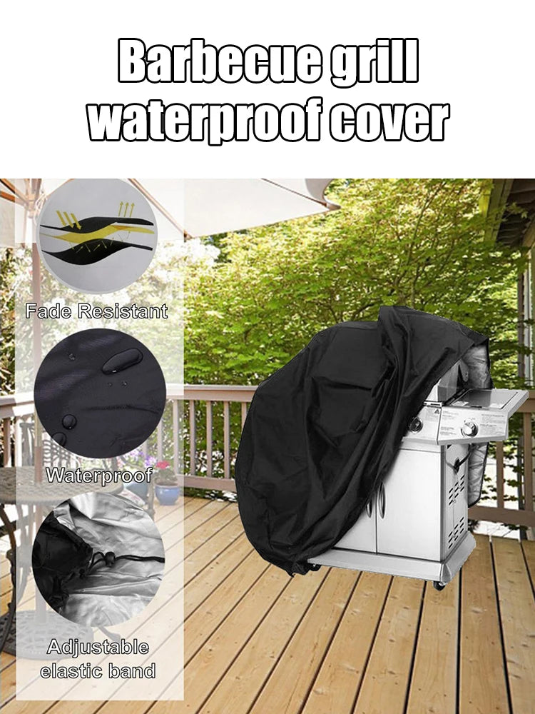 Bbq Barbecue Grill Cover Waterproof Cover Multi-Functional Dust And Waterproof Protective Cover For Barbecue Grills