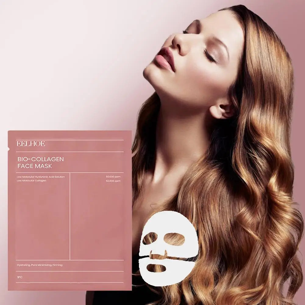 1/5/10 masques faciaux au bio-collagène resserre les pores hydratant en profondeur masque de nuit hydratant rafraîchissant éclaircissant pour les soins de la peau du visage