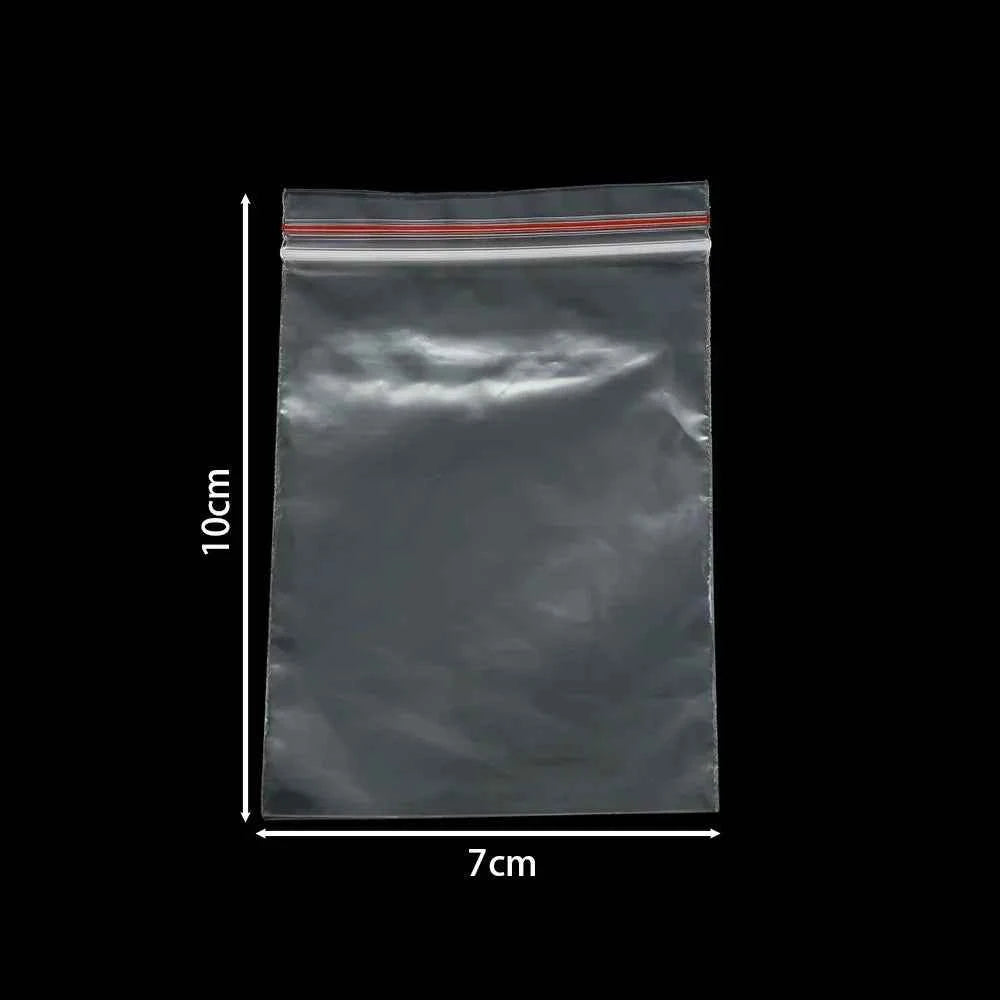 30-100pcs/bag 4*6/5*7/6*8/7*10/8*12cm Zipped Lock Reclosable Plastic Poly Clear Bags Bulk Jewelry Craft Accessory Packaging
