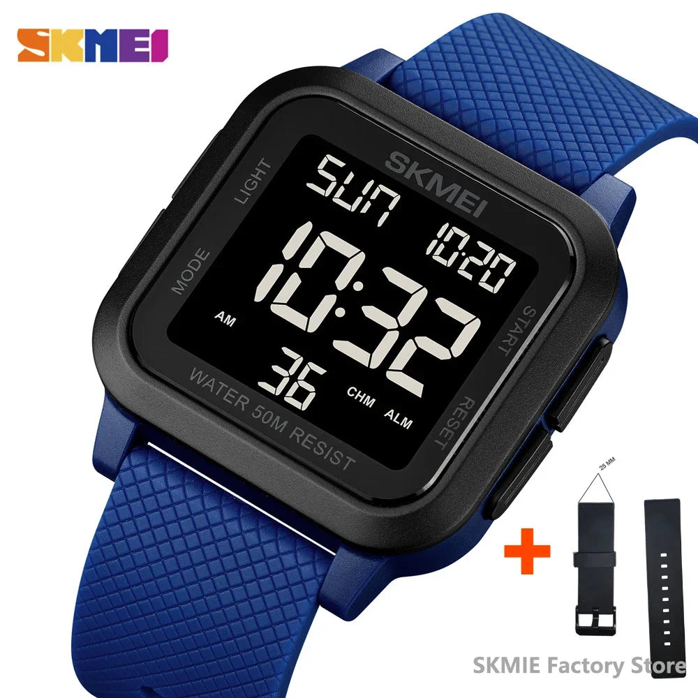 SKMEI 1894 Sport Electronic Watch for Men Shockproof Waterproof Countdown Mens Wristwatch Military Alarm Clock 1960 Reloj Hombre