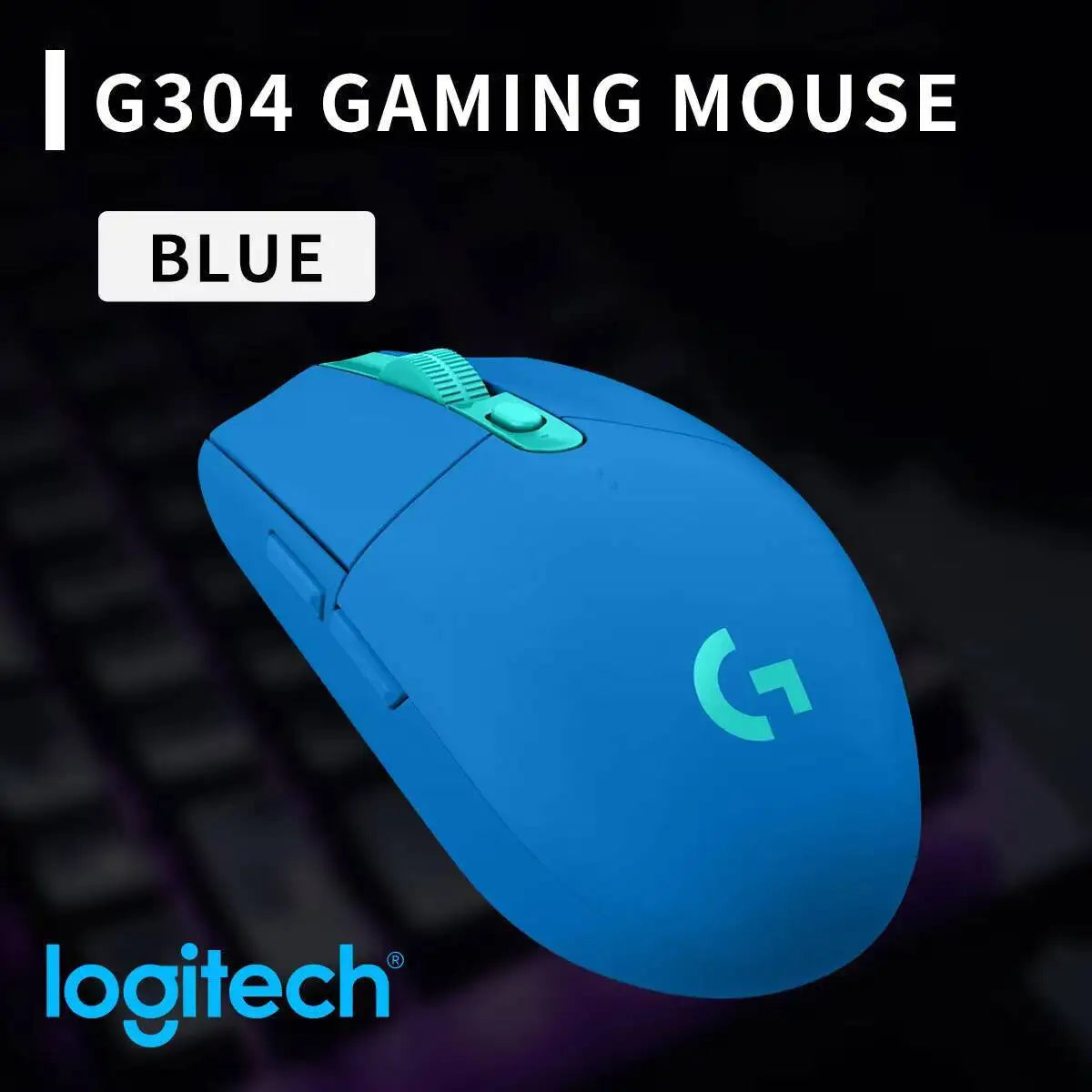 Logitech G304 LIGHTSPEED Wireless Mouse 12000 DPI HERO Sensor 1ms Latency 250hr Battery Lightweight Comfort Grip Users