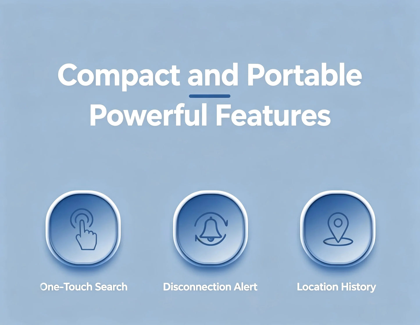 Dual OS Bluetooth Anti-Lost Tracker, Compatible with iOS Find My & Android, Sound Alarm Locator for Keys Phones & Personal Items