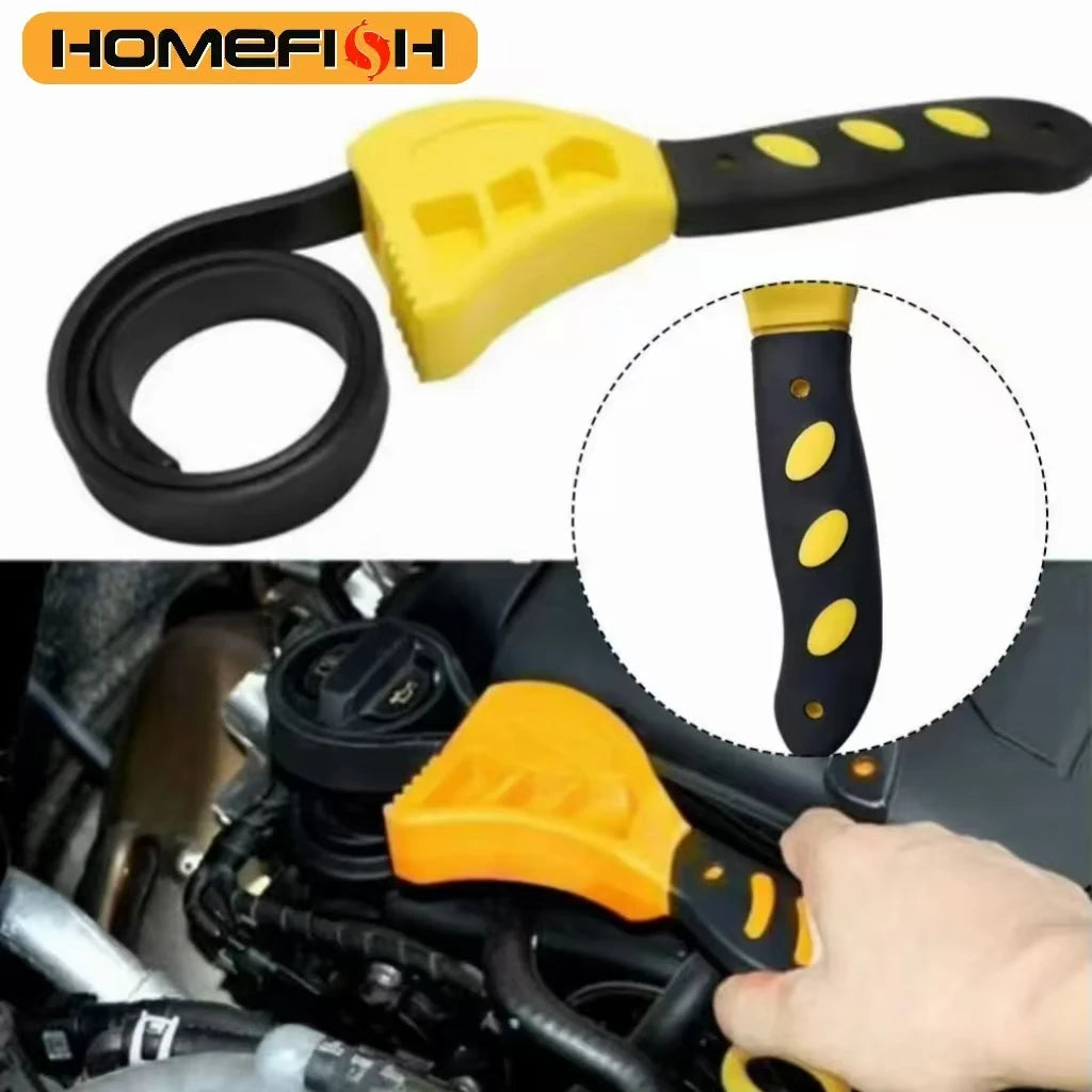 6-inch Multi-function Belt Wrench Plastic Adjustable Bottle Opener Auto Repair Filter Multi-function Hardware Tool