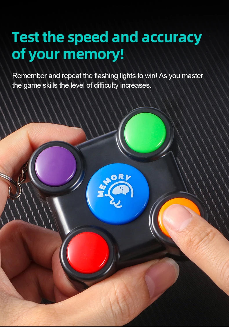 Puzzle and Memory Training Machine - Parent child Interactive Thinking Development Brain Toy - Creative Flash Sound - Mini Elect