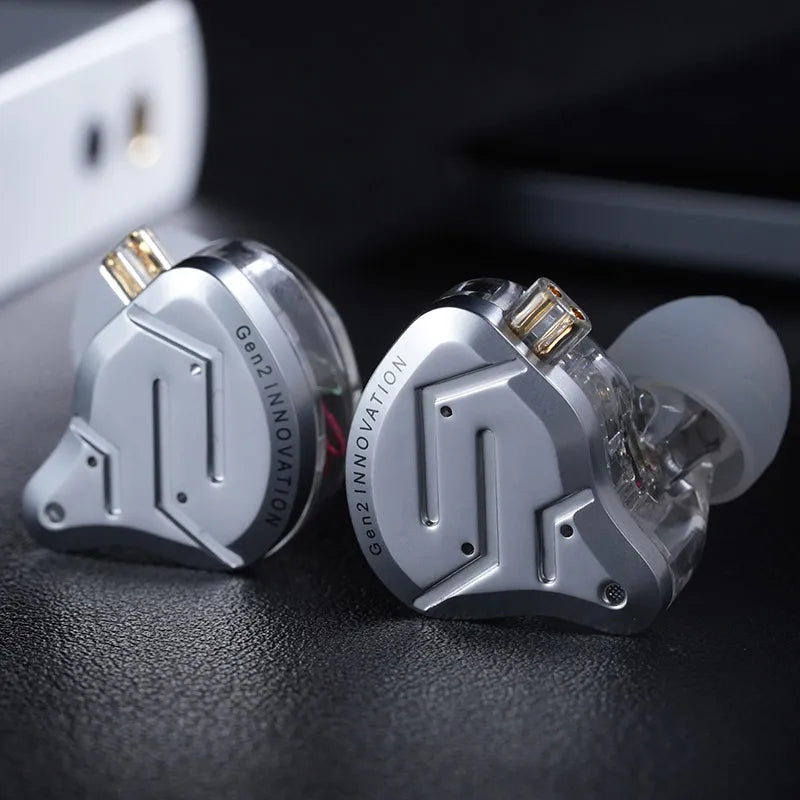 Écouteurs intra-auriculaires hybrides KZ ZSN Pro 2 1BA+1DD en métal HIFI Bass Casque de surveillance Écouteurs de sport à réduction de bruit