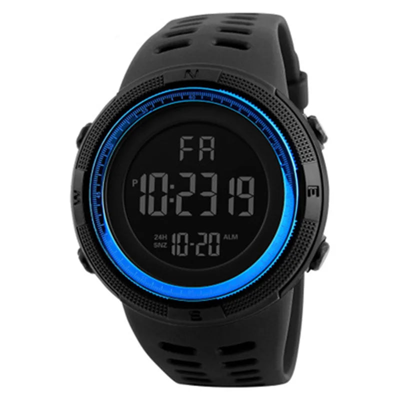 Elektronische Uhr für Herren, Militär-Sportuhren, leuchtende Multifunktions-LED-Digital-Armbanduhr für Männer, Kinder, Jungen, Studenten, Jugendliche