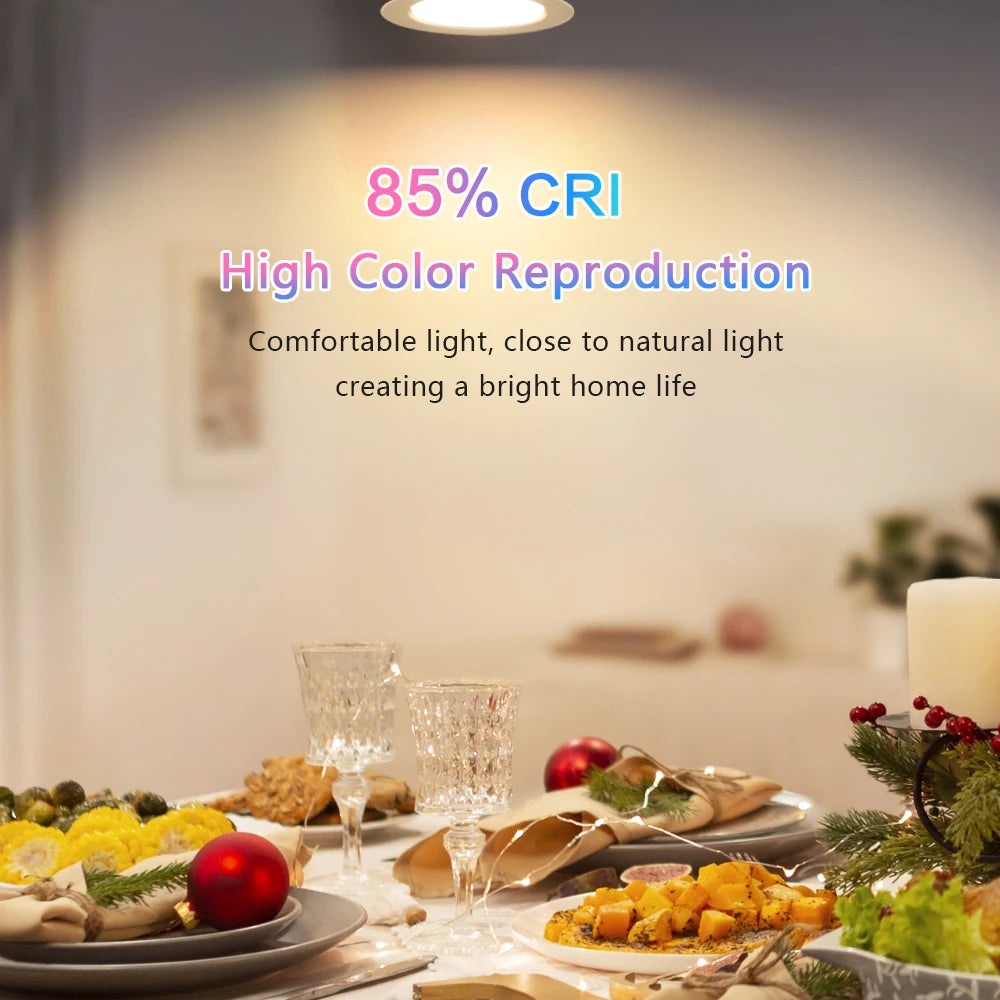 Spotlights LED Ceiling Downlight AC 220V 18W 15W 12W 9W 7W Recessed Round Lamp Spot LED Dowm Light Hidden Indoor Lighting Panel
