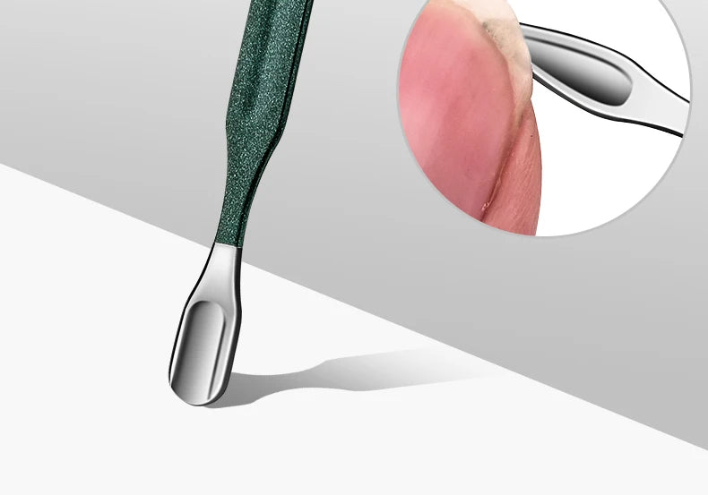 Ouriner 6-18tlg. Tragbare Maniküre-Sets Pediküre-Sets Glänzendes Schwarzes Nagelknipser-Set Persönliche Pflege Werkzeuge Augenbrauenschere