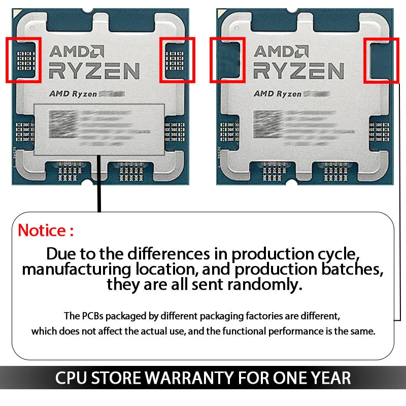 AMD Used Ryzen 5 7500F R5 7500F 3.7GHz CPU processor 6-Core 12-Thread 5NM L3=32M 100-000000597 Socket AM5