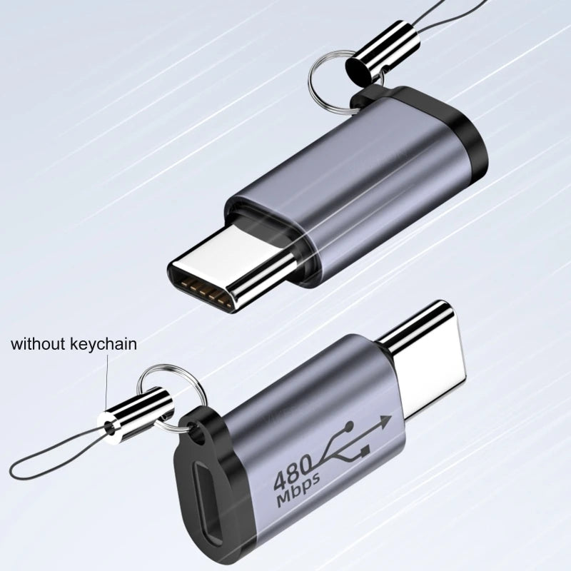 VIKEFON Type C Female to Micro USB/Type Female to Mini USB/Micro USB Female to Type C/Micro USB Female to Mini USB Plug Adapter