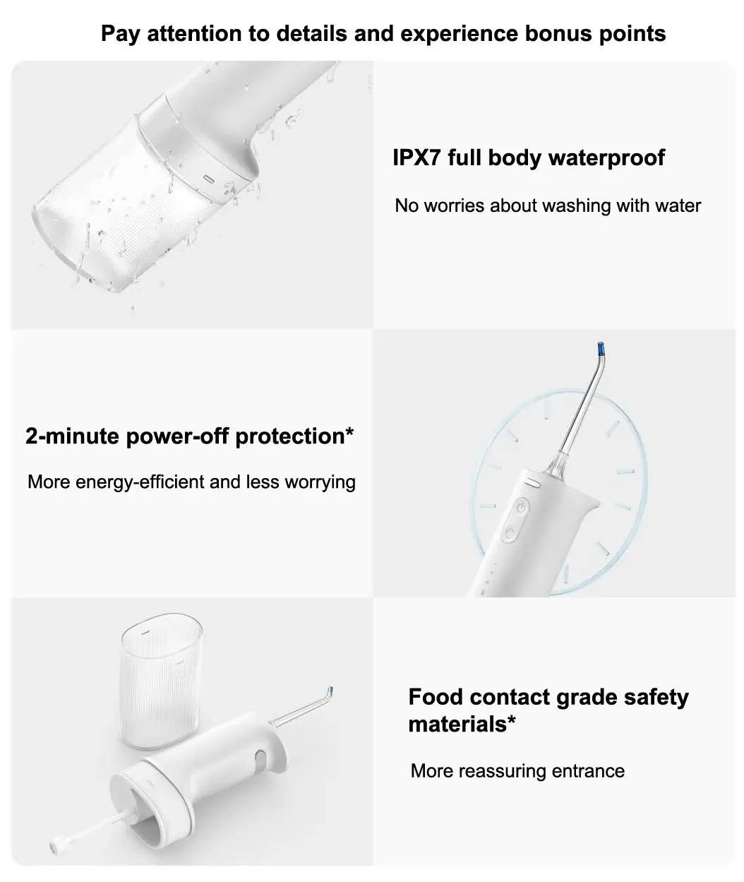 XIAOMI MIJIA MEO705 Portable Oral Irrigator Dental Teeth Whitening Flosser Bucal Tooth Cleaner Waterpulse Water Thread for Teeth