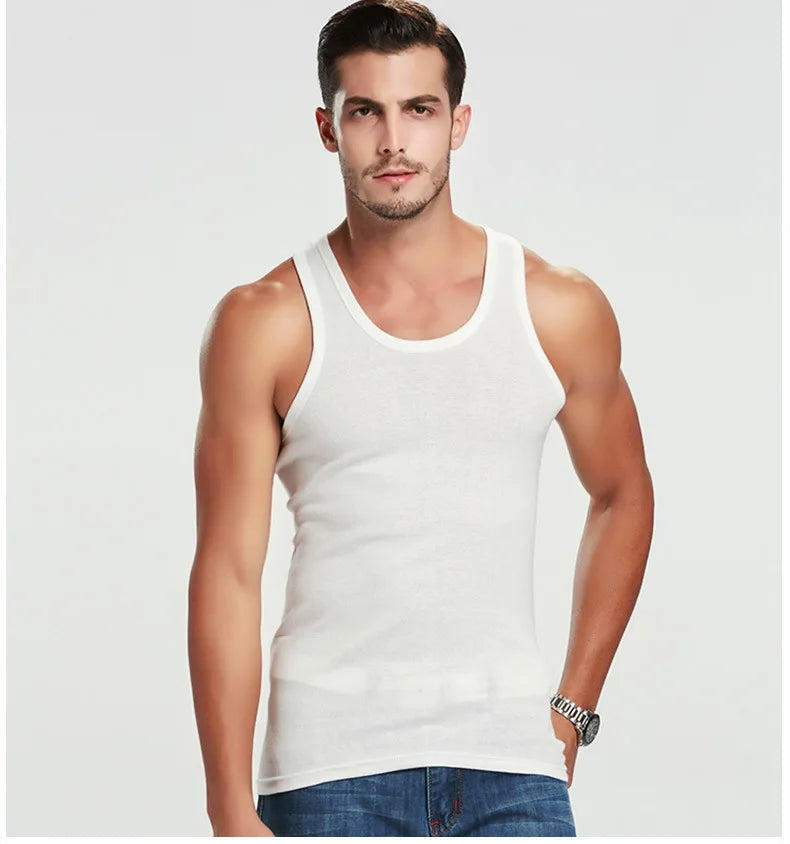 Sommer, leicht, Baumwolle, eng anliegend, Weste, Sport, lässig, Familie, Pyjama, Outdoor, eng anliegend, Top, atmungsaktiv, schnell trocknend, Weste, 2025, neu, Herren