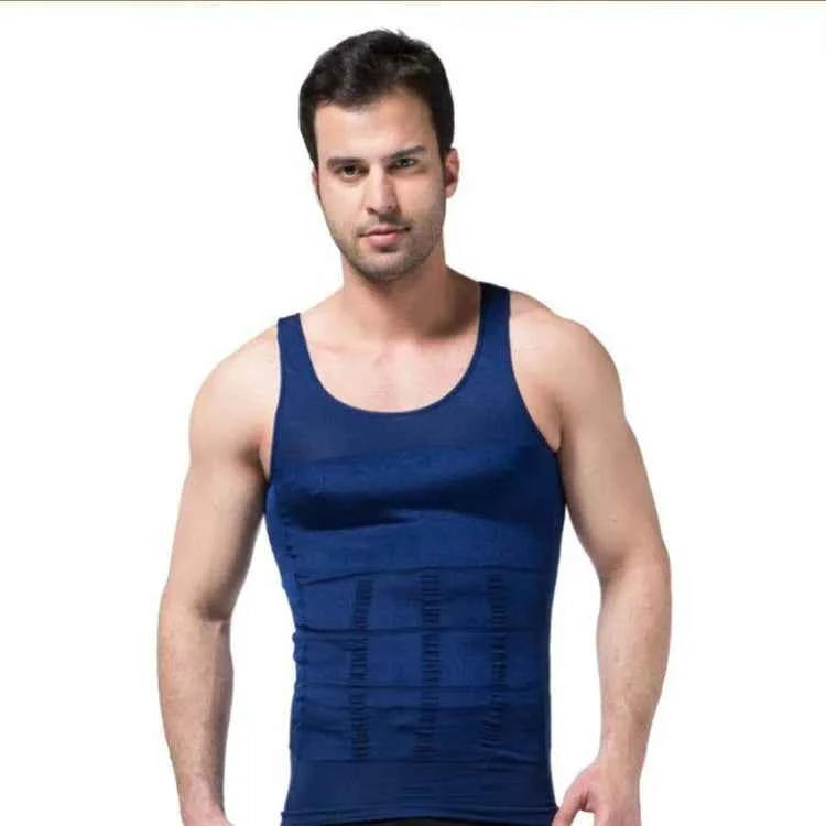 Men Body Shaper Slimming Compression Vest Undershirt Seamless Waist Trainer Tank Top Belly Control Weight Loss Shapewear
