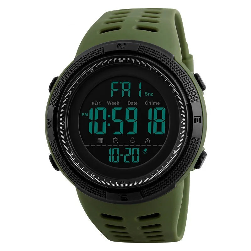 Elektronische Uhr für Herren, Militär-Sportuhren, leuchtende Multifunktions-LED-Digital-Armbanduhr für Männer, Kinder, Jungen, Studenten, Jugendliche