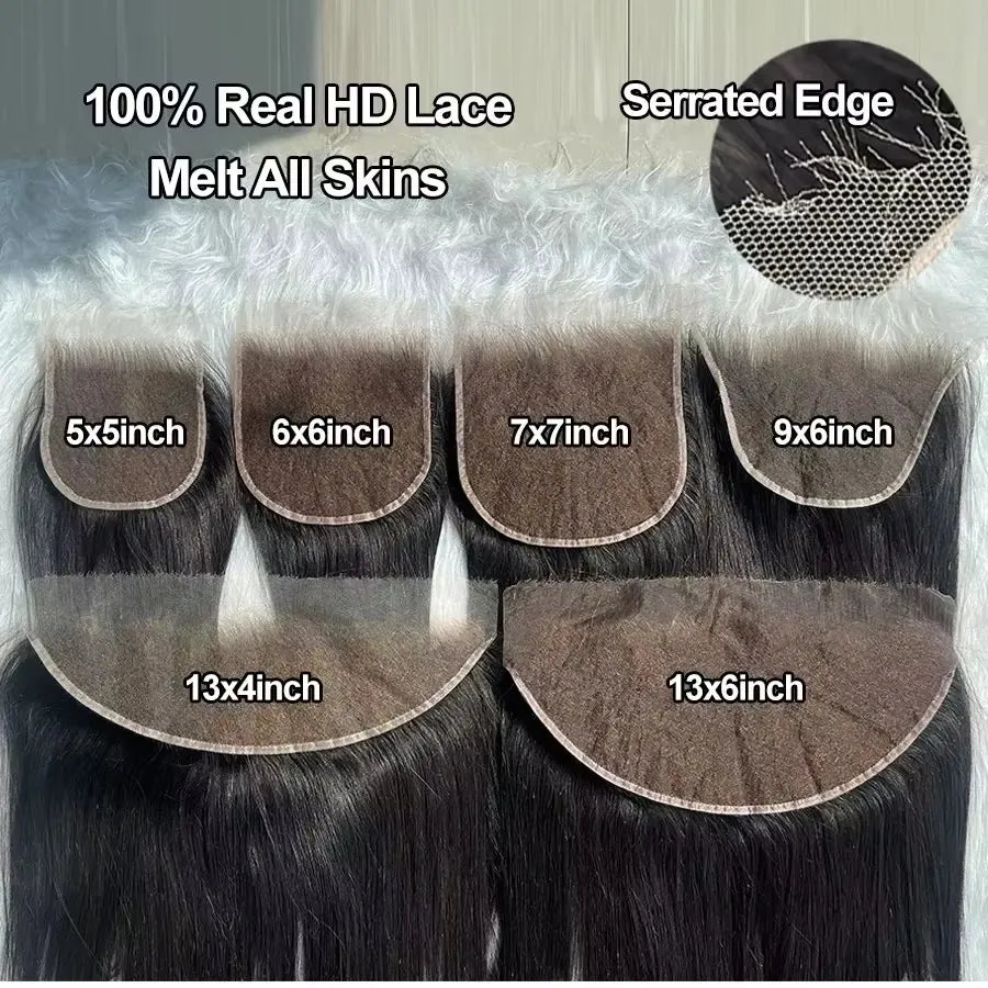 Eva 5x5 Hd Lace Closure Straight 13x4 Lace Frontal Closure Hand Tied Human Hair Closures Free Part Hd Lace Closure Pre Plucked