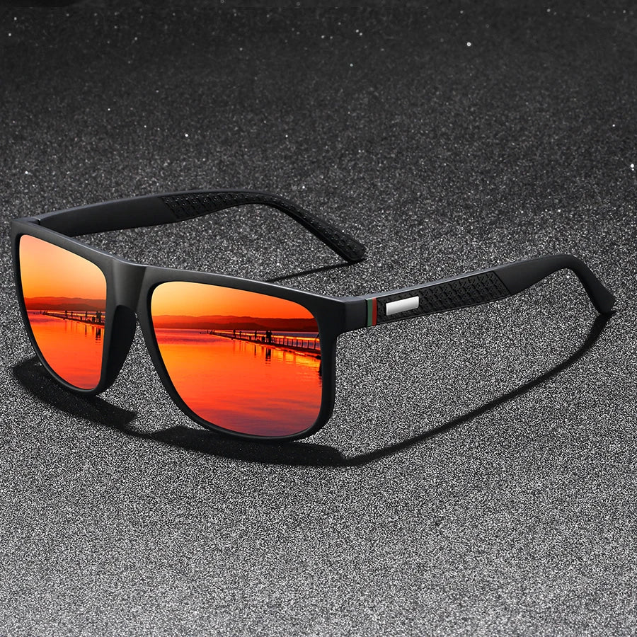 Fashion Outdoor driving sunglasses popular square frame sun glasses classic men's and women's fishing Hiking glasses