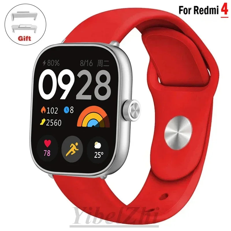 Sportarmband für Redmi Watch 4 Armband Smartwatch Armband Zubehör Weiches Silikon Armband Correa für Xiaomi Mi Band 8 Pro
