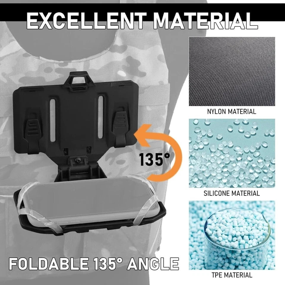 Outdoor Tactical MOLLE Folding Navigation Board Airsoft Map Case Admin Panel Mobile Phone Holder