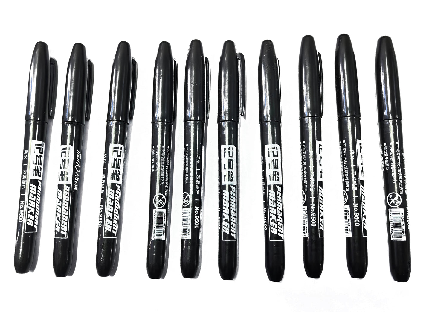 6 PCS Permanent Marker Pen Manga Drawing Markers Black Blue Red Waterproof Ink Sketch Pens Stationery Art School Supplies - Shoppiline
