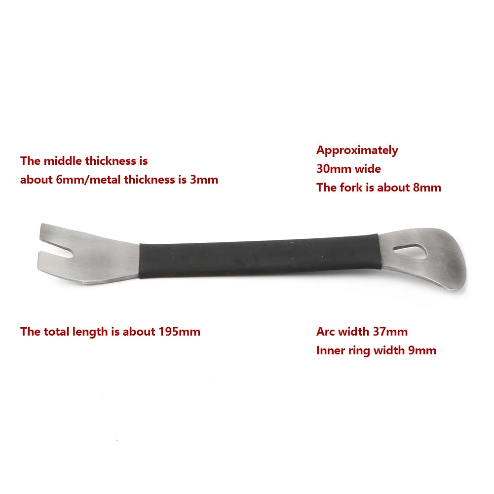 Car Trim Removal Tool Stainless Steel Durable Two-end Trim Removal Level Pry Tools Door Panel Audio Terminal Fastener driver