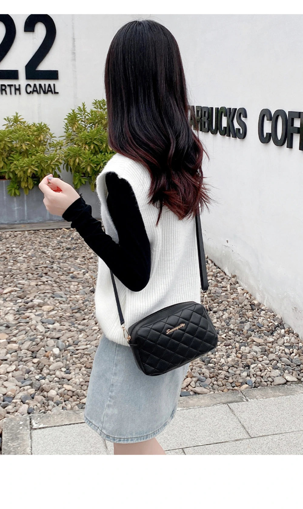 2024 Quaste Kleine Umhängetasche für Damen Trend Lingge Stickerei Kamera Damen Umhängetasche Mode Kette Damen Crossbody Taschen