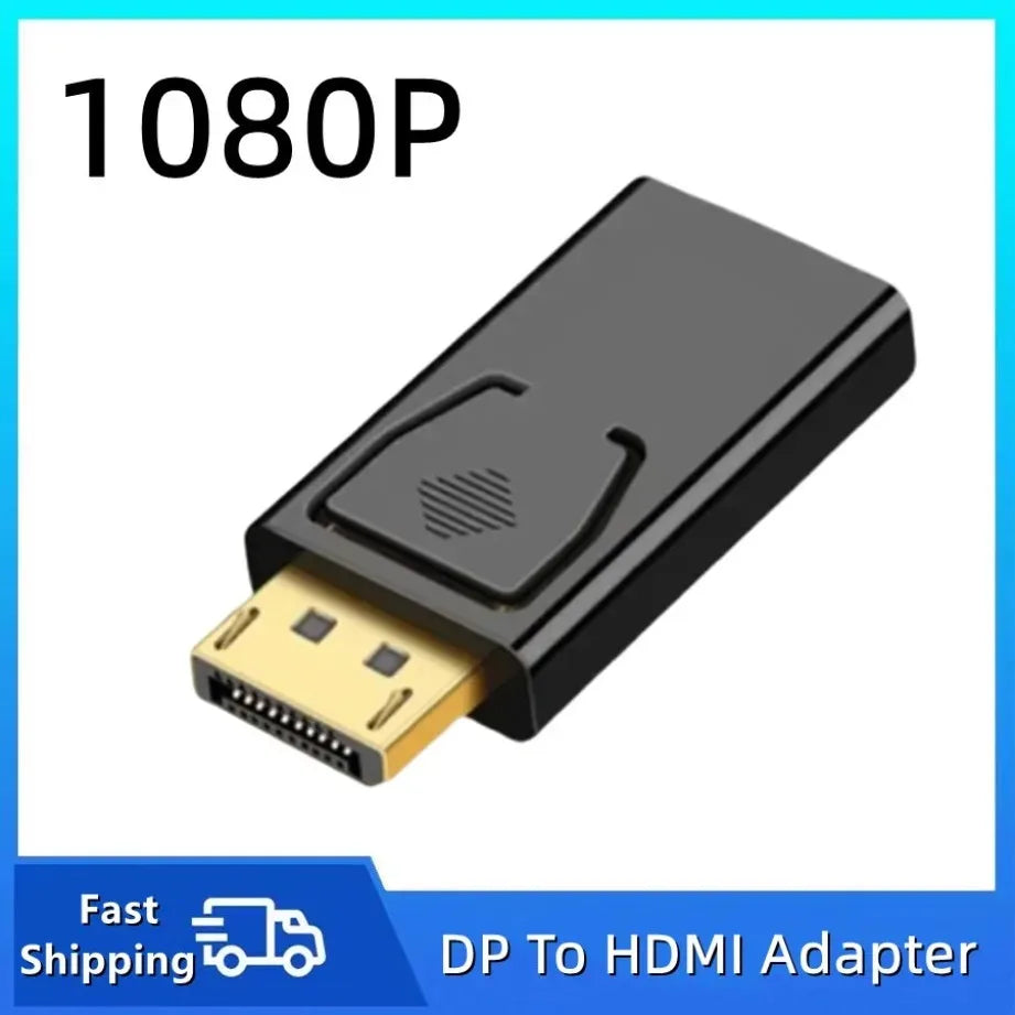 4K/1080P DP Male To Female HDMI-Compatible DisplayPort To HDMI-Compatible Adapter 4K60Hz HD Converter for Laptop PC Projector