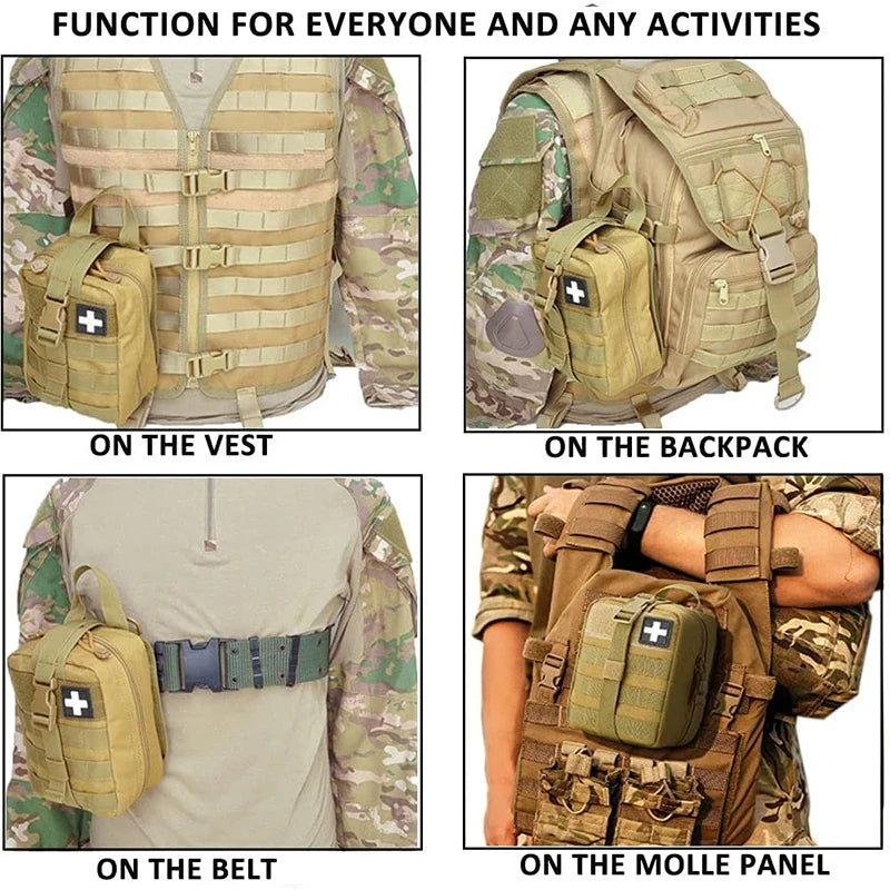 Outdoor First aid kit EDC Molle Medical Kit IFAK Survival Emergency Pack EDC Travel Fishing Camping Hiking Hunting Accessories
