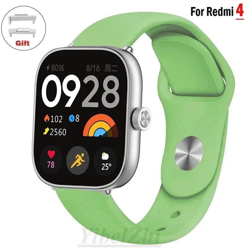Sportarmband für Redmi Watch 4 Armband Smartwatch Armband Zubehör Weiches Silikon Armband Correa für Xiaomi Mi Band 8 Pro